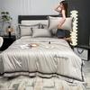 Digital Wide Edge Washed Silk Like Ice Silk Embroidery Tencel Summer Quilt Four Piece Set Air Conditioner Cool Summer Quilt