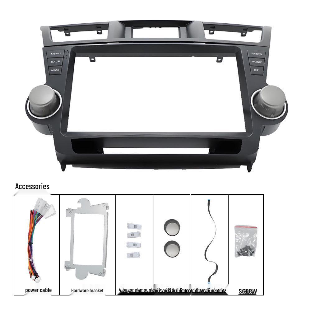 

Compatible with 10-inch Toyota Highlander 2009-2013 Car Navigation Fascia.