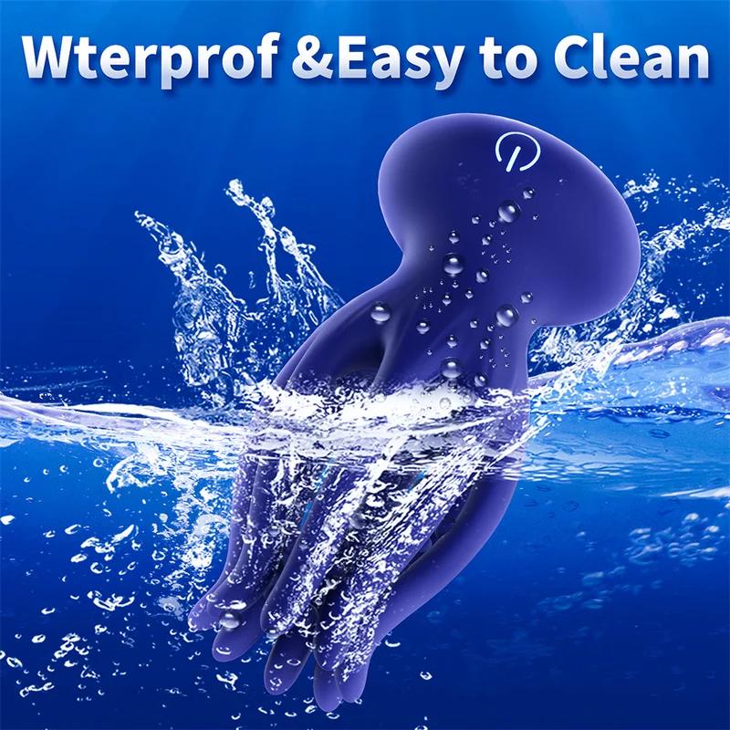 Sex Male Glan Masturbator Vibrator Penis Glan Testicle Massage Trainer Delay Ejaculation Silicone Sex Toys Adult Goods for Men