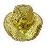 Disco Western Cowboy Hat for Men Women, Sparkly Silver Disco Mirror Hat for Music Festivals, Concerts, Western Party