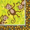 Monkey Disposable Napkins (Pack of 16)