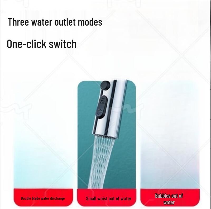 Uniwersalny przedłużacz perlatora do kranu z wieloma trybami strumienia