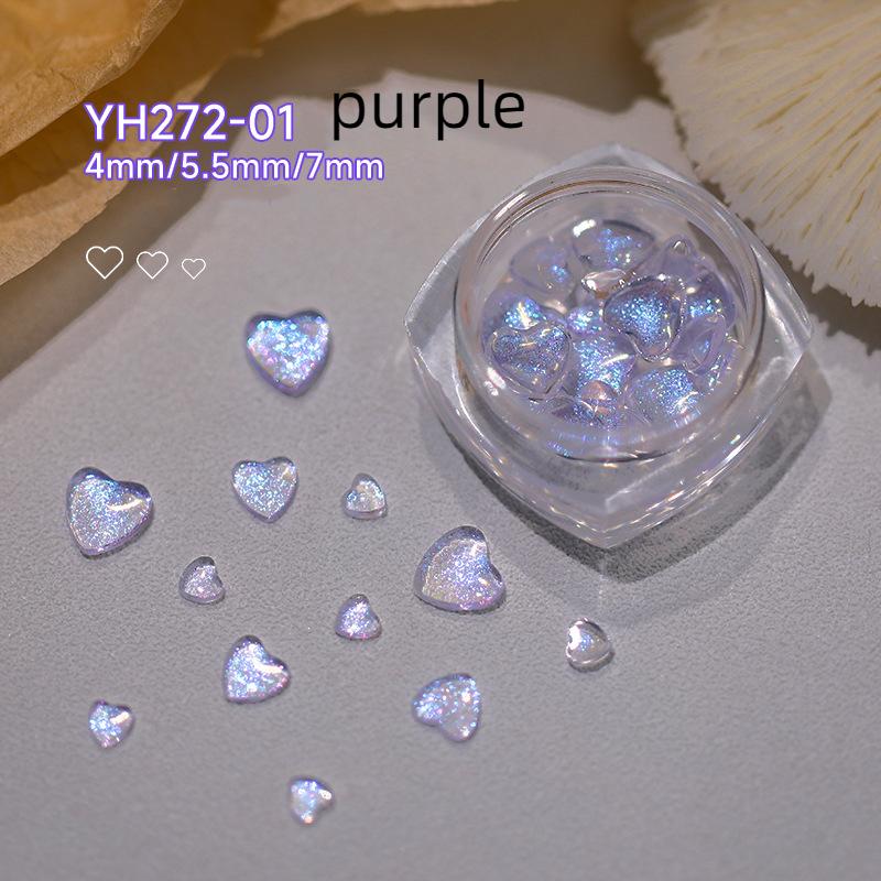 

Милое украшение для дизайна ногтей в форме сердца Авроры, 3D поляризованная смола, супер вспышка, кулон со стразами, аксессуары для дизайна ногтей, инструменты для дизайна ногтей «сделай сам» about 30pcs/box