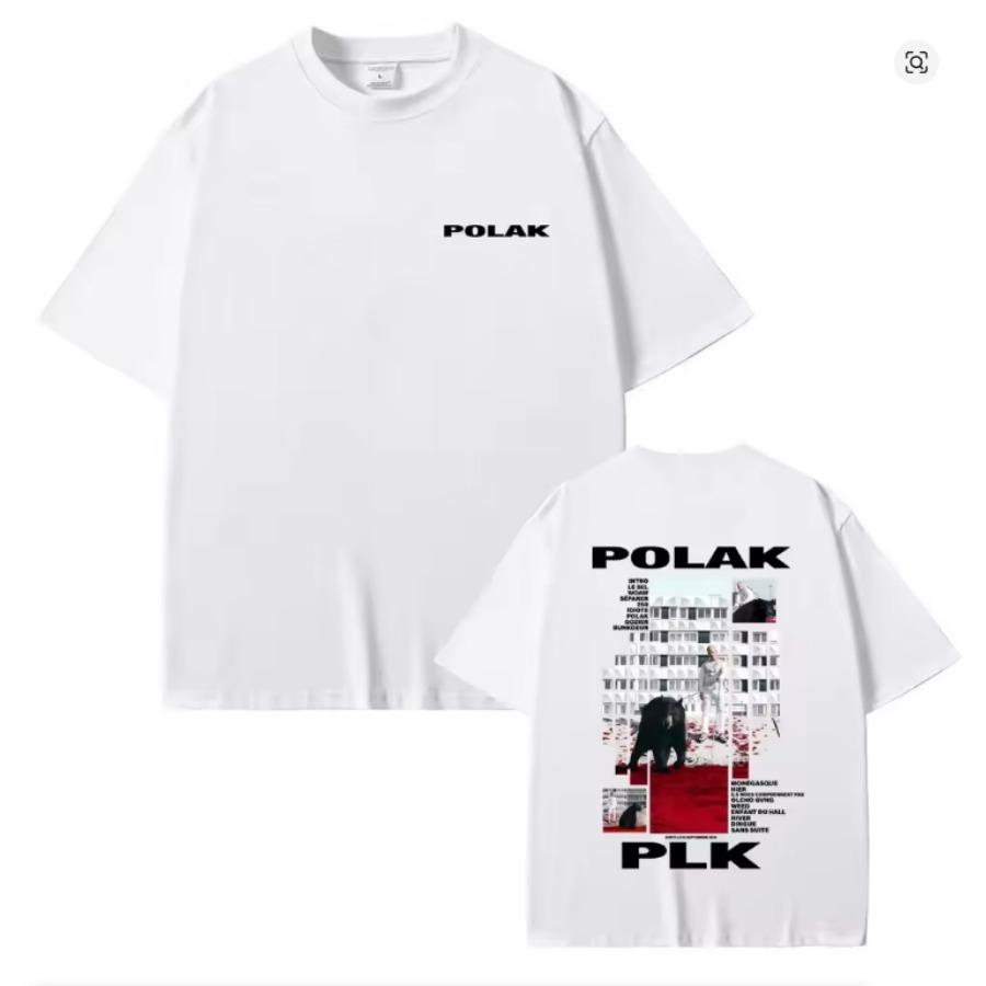 Rapper Plk Polak Grafik T-Shirt Streetwear Hiphop Rock Pop Musik Mode Lässig Kurzarm T-Shirt Herren Harajuku Oberteile