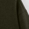 Women's Faux Suede Button Jacket Oversized Gathered Hem Short Length Coat Casual Vintage Outerwear With Pockets