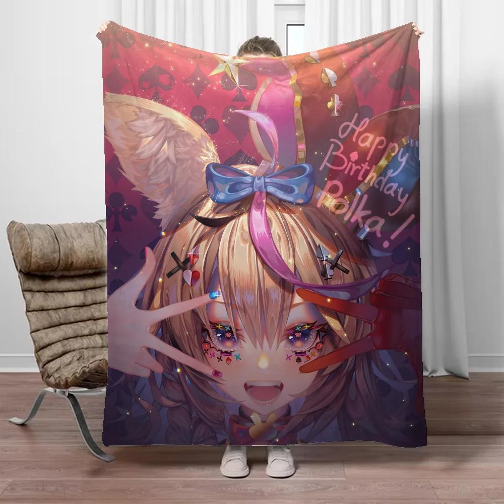Hololive Home Interior Fur Blanket for Sofa Decoration Blankets & Throw Blanket Fluffy Bed Blankets King Size Beach Towel Knee