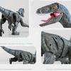 Télécommande électrique dinosaure Raptor Velociraptor jouets lumière de marche modèle Animal jeux pour enfants