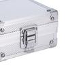 Aluminum Alloy Machine Case   Storage Box with Lock for Moving Coil Machines Electronics Silver 11X11X6Cm