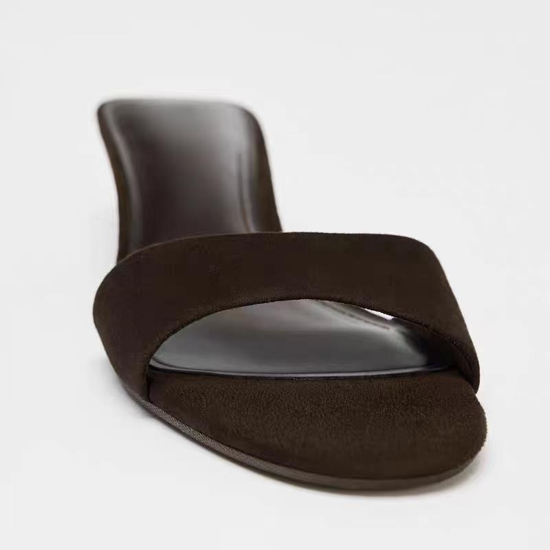 Fashion Designer Summer Women's Fashion Open Toe Slippers Comfort Wedges Heel Slides Ladies Casual Evening Party Shoes