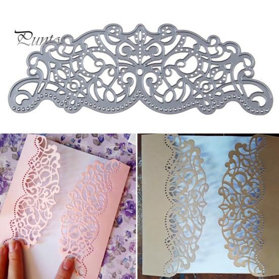 Cutting Flower Metal Dies Edge Diy Scrapbook Album Cards Embossing Stencil