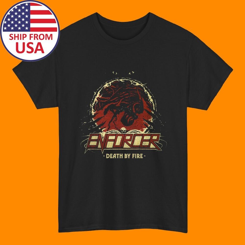 

Enforcer Death By Fire Men#039;s Black Size S5XL Unisex T-Shirt XXL