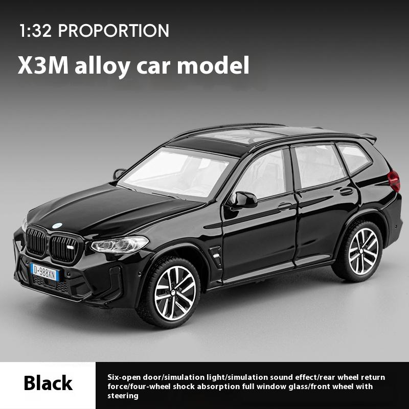 1/32 BMW X3M Legeringsmodellbil, med Lyd- og Lysfunksjoner, Interiørdekorasjon Samlepynt, Gaver til Bilentusiaster