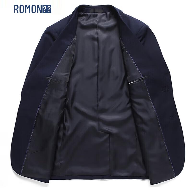 ROMON Men's Slim Fit Business Suit Jacket