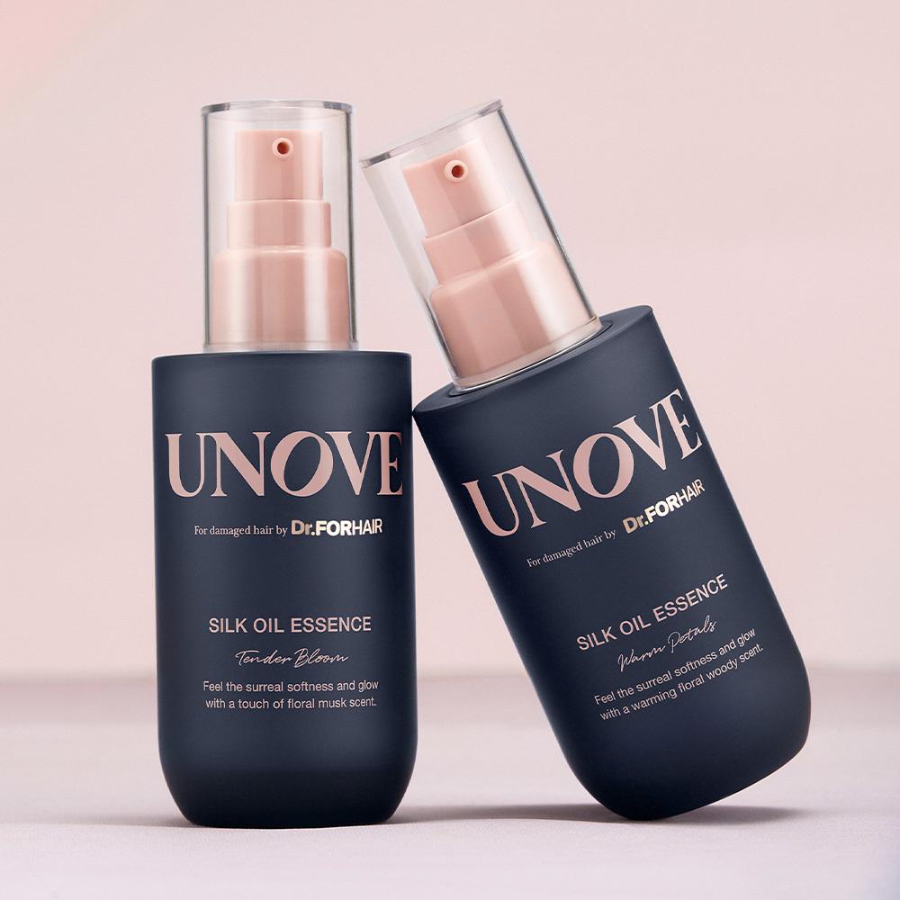 Unove Silk Oil Hair Essence 70ml x 2 (Choose 1 of 2 types) (Tender Bloom/Warm Petal)