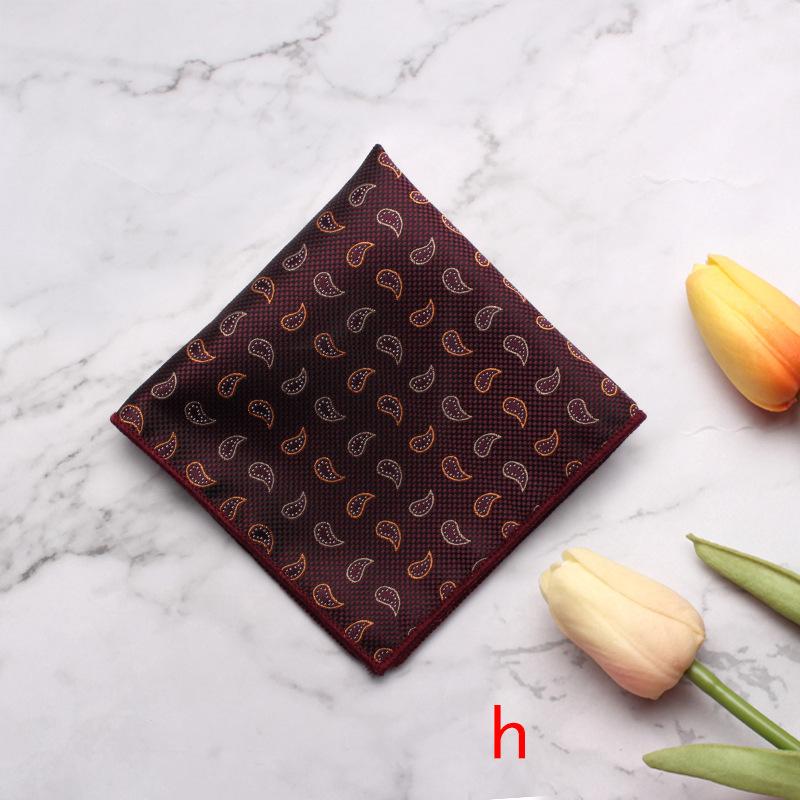 Source Pocket Towel Men'S Polyester Suit Dress Chest Towel Multi-Color Handkerchief Sales Striped Small Square Towel