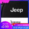 For Jeep 4Pcs Car Audio Decorate 3D Aluminum Badge Emblem Sticker For Jeep Grand Cherokee Wrangler JK Gladiator Compass Reneg