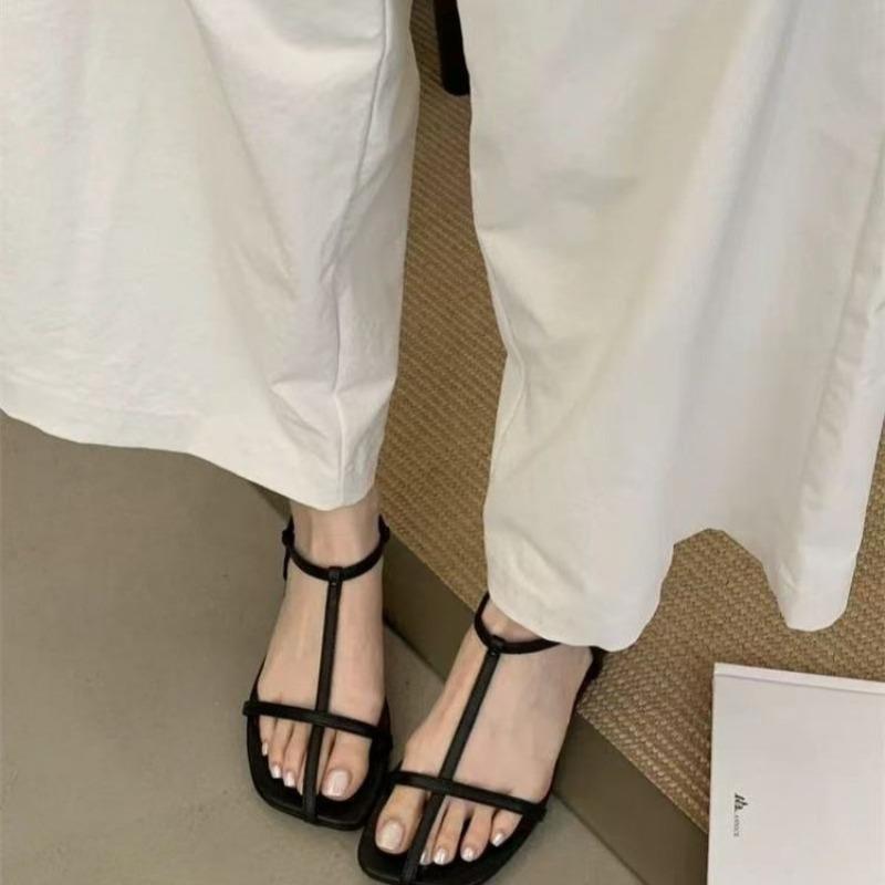 Fashion 2025 New Gladiator Women's Sandals Summer Fashion Open Toe Platform Sandals Women's Outdoor Beach Vacation Flat Women's Shoes