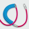 Metal Spring Charging Cable 120W Quick Charging For Phone 15 Type C Devices Charging and Data Transfer