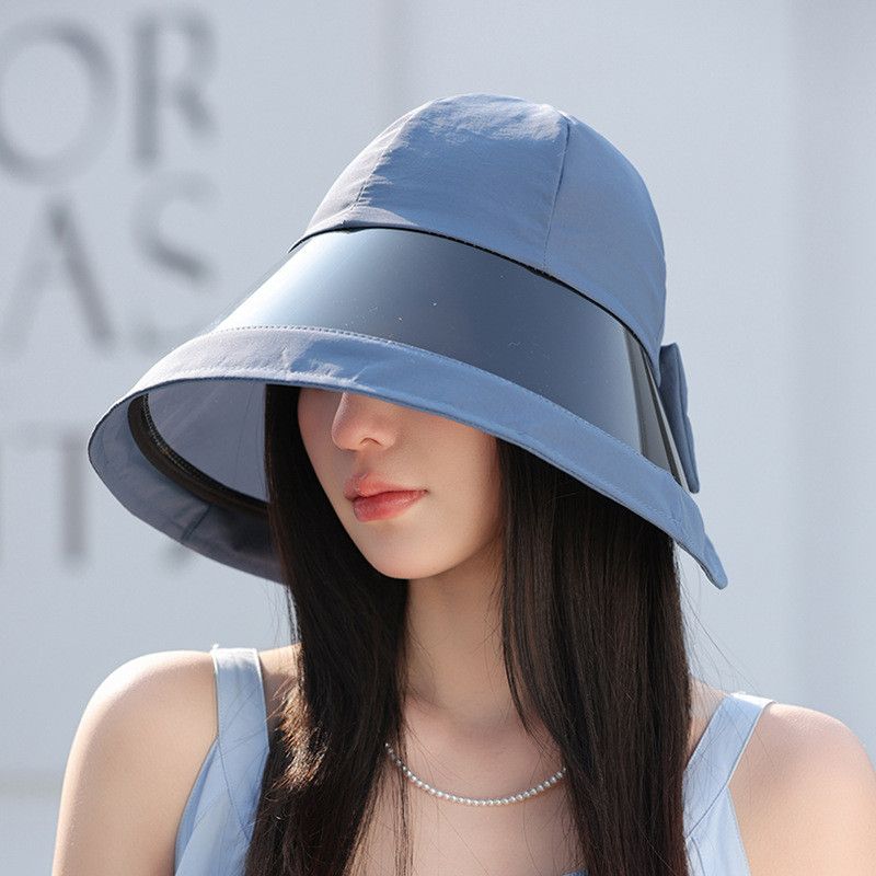 Sun-Proof Bucket Hat Summer Sun Hat Women's Fashion All-Match Lens Big Brim Sun Hat Outdoor Cycling New Arrival