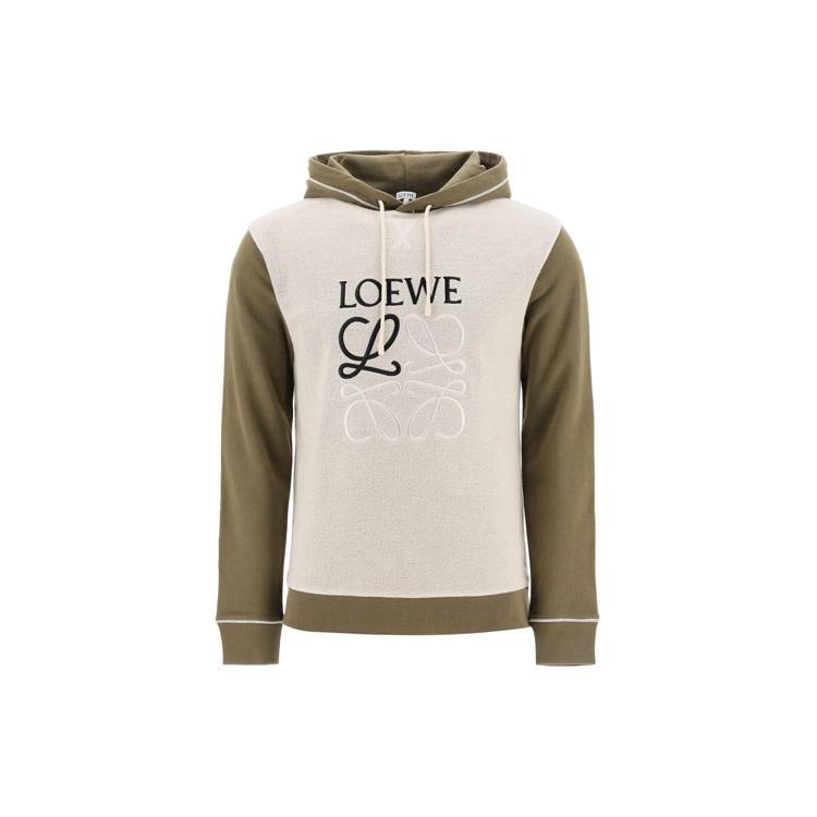 LOEWE Sweatshirts Men's Khaki Hooded Moderate Regular H526341X94-3962