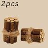 2/5Bundles 1:12 Dollhouse Miniature Bonfire Firewood Model Party Living Scene Decor Toy Doll House Accessories