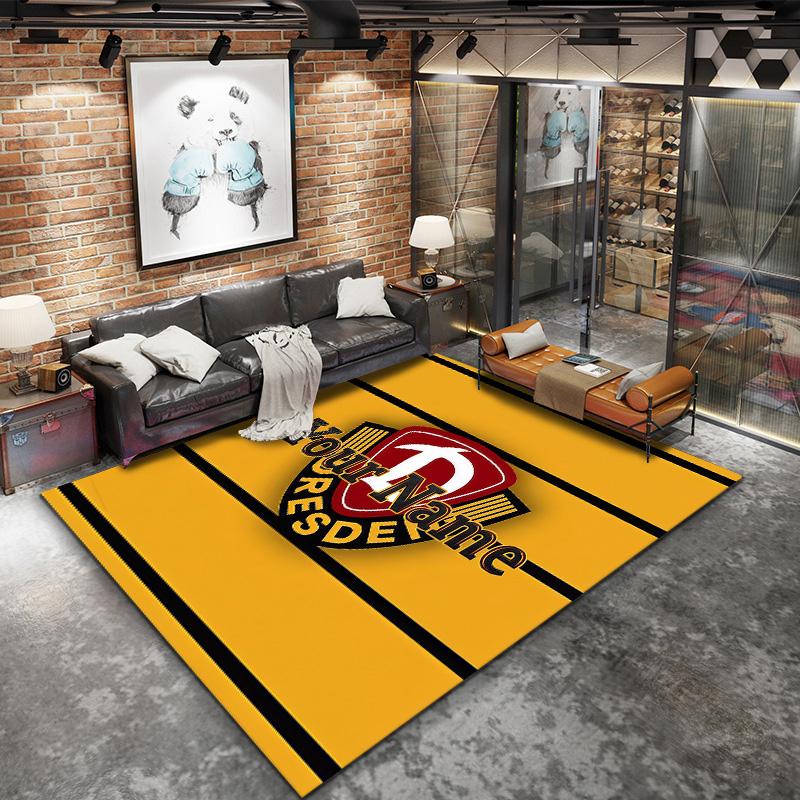 Dynamo Dresden Custom Name Carpet Rug For Living Room Bedroom Home Sofa Decoration Kids Play Nonslip Floor Mat