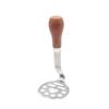 Stainless Steel Wooden-handled Little Bear Potato Press, Household Potato Press, Potato Masher, Baby Food Masher