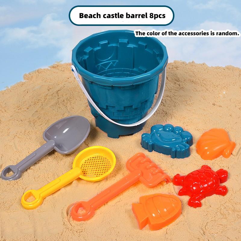 Children'S Beach Toy Set, Atv, Sand Digging And Water Toy, Beach Bucket, Hourglass, Shovel, Beach Sand Play Tool Random Colors