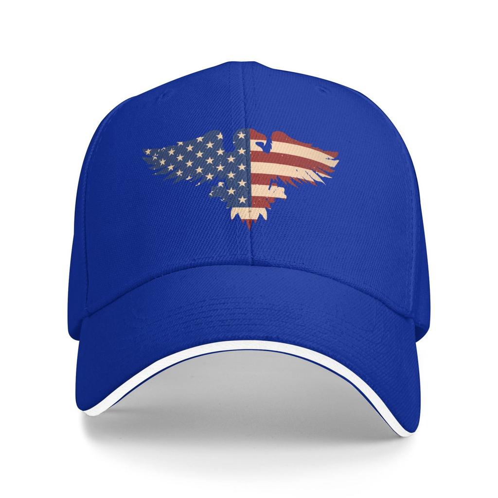 Print Baseball Caps Unisex Adjustable Sandwich Hat Vintage Outdoor Summer Travel Sun Snapback Cap