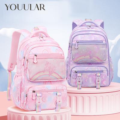 Primary School Bags Girls' 1-3-6th Grade Lightweight Side Refrigerator Style Children's Backpack