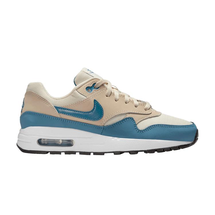 

Nike Air Max 1 GS Smokey Blue Kids Sneakers Soft-Pearl Black Light-Khaki DZ3307-012 40