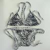 2025 Women's Floral Lace-Up Bikini with Chest Pad