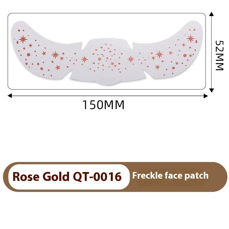Heißes Roségold Sommersprossen Temporäre Tattoo Aufkleber Heißprägung Sommersprossen Make-up Patches Gesichts-Make-up