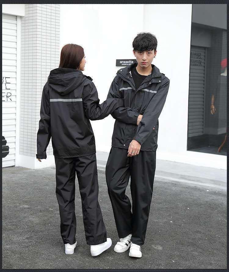 Ensemble Imperméable Réfléchissant Pantalon et Veste pour Motocyclistes