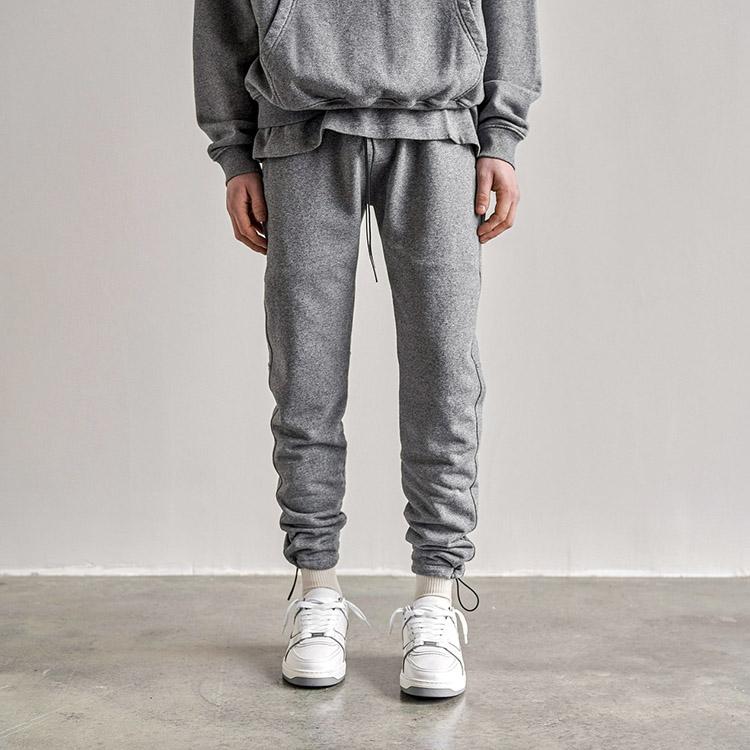 Represent Knitted Sweatpants Men's Gray Moderate Cuffed Pants M08093-05