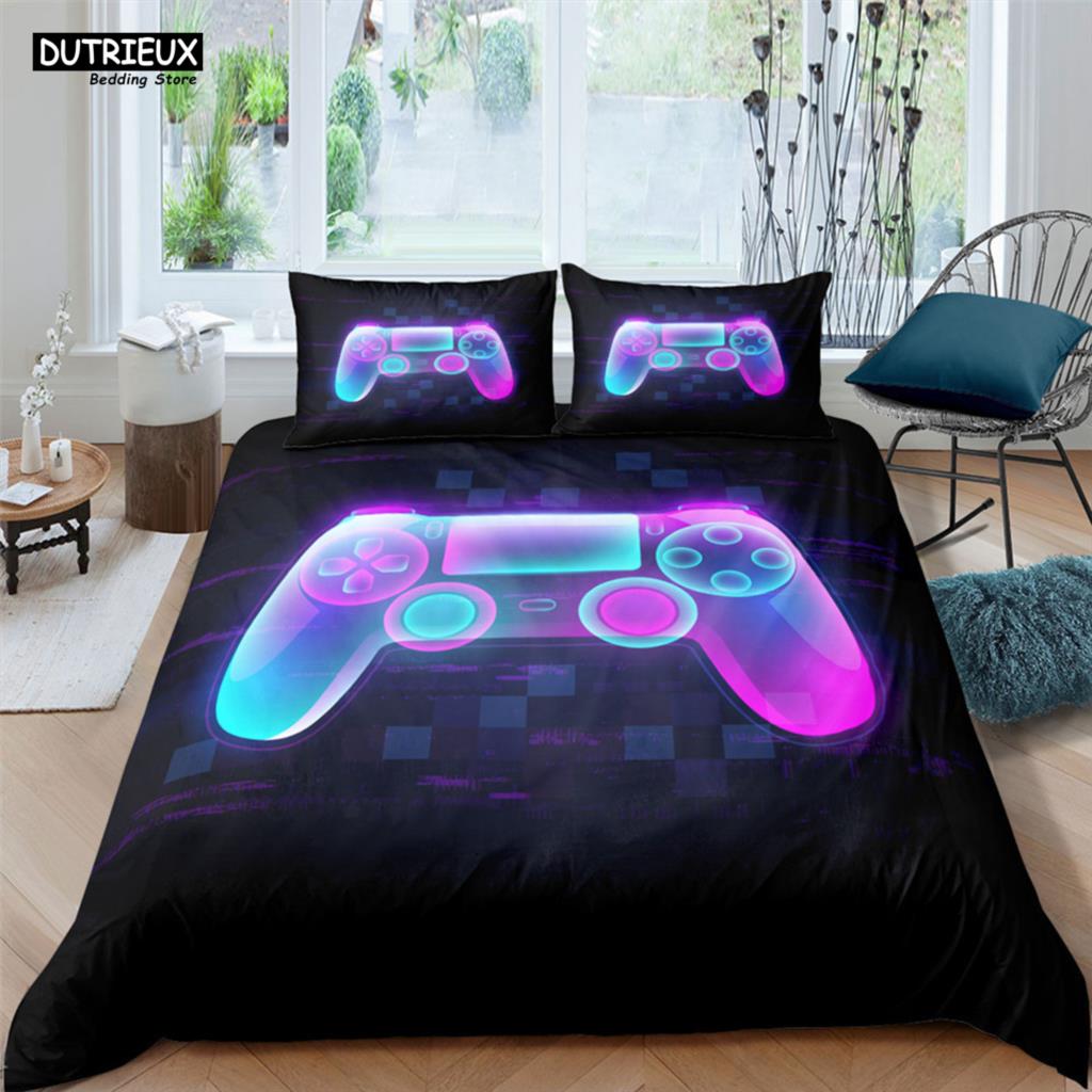 Comforter Game Handle Fashion Player Polyester Bedding Sets Child Boys For Teens King Size Bedding Set