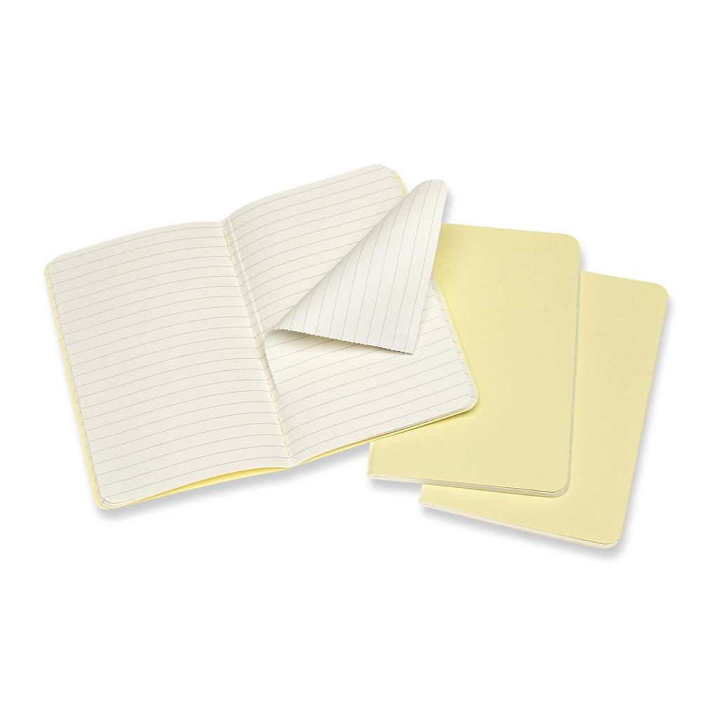 Moleskine Notebook Cahier Journal Set of Pocket Tender Yellow CH011M23 3, Lined, Size,