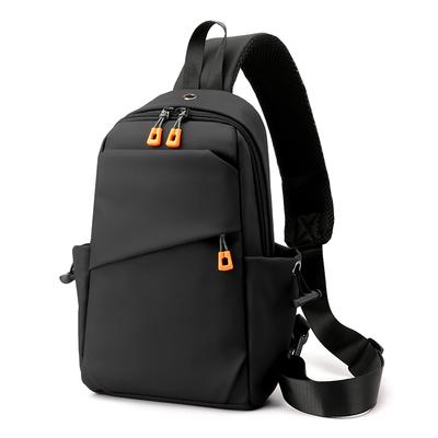 Men'S Crossbody Bag - Multifunctional Chest Bag With Multiple Zipper Compartments, Suitable For Outdoor Sports, Cycling, And Dai