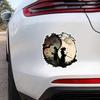 Para Samurai Yin Yang Estilo Japonés Tinta Ronin Pegatina de Coche Impermeable Dibujos Animados Pegatinas de Personalidad Decoración Resistente a los Arañazos SH1220