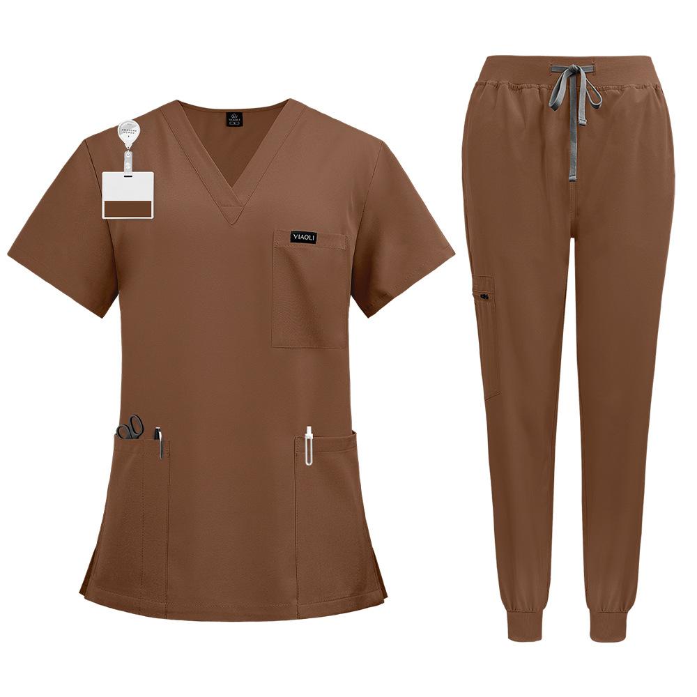 Doctor Nurse Medical Uniforms Shirt Scrubs Women Jogger Set Hospital Accessories Operating Room Surgical Gowns Mens Workwear