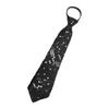 [Nikovoke] Men's Sequin Glossy Skin Tie, Hand-Tie Glitter Tie, for Disco, Party, Costume, Fashion