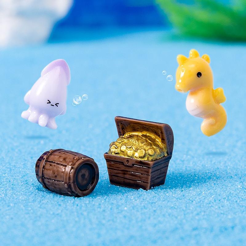 10Pcs Micro-Landscape Creative Underwater Animal Landscape Small Ornaments And Fish Tank Small Accessories Decoration