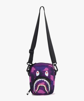 Color Camo Shark Mini Bag Purple
