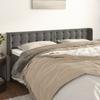 vidaXL Headboard with Ears Dark Grey 183x16x78/88 Cm Velvet