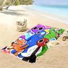 Rainbow Friends Force Print Beach Towel, Large Soft Quick Dry Towel for Beach Camping Swimming