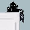 Door Topper Metal Halloween Door Ornament Scary Whimsical Doorframe Decoration For Haunted House Apartment Kitchen Dorm Bathroom