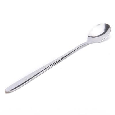 Cucharas para té y café de acero inoxidable con mango largo de 16 cm, cubiertos para helado
