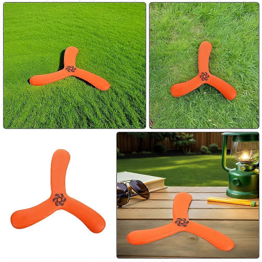 Boomearng Soft Flying Disc Toy for Outdoor Sports Use 4Pcs Vibrant Orange