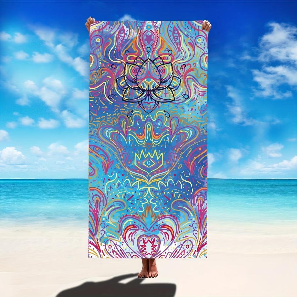 Europe, America, India, Mandala Beach Towels, Popular Microfiber Bath Towels