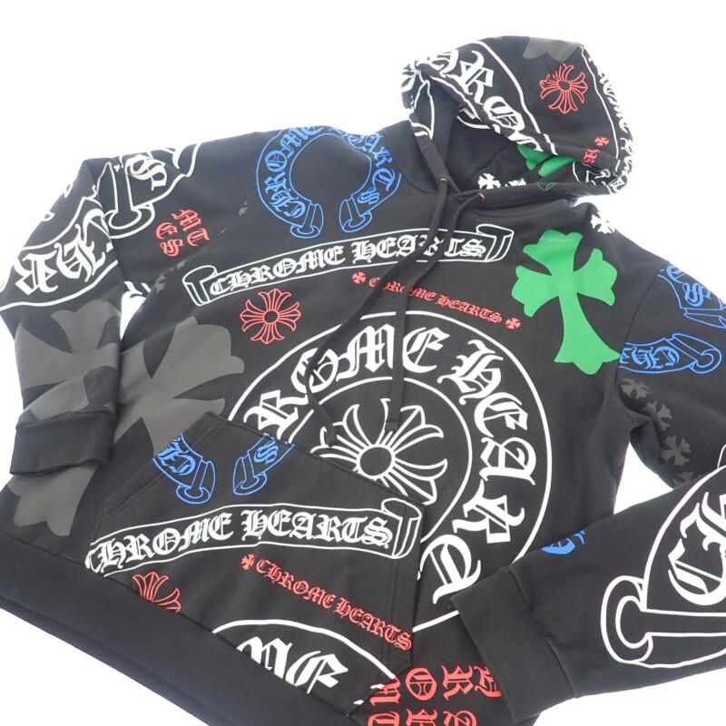 CHROME HEARTS L Parker schwarz/mehrfarbig Baumwolle Herren
